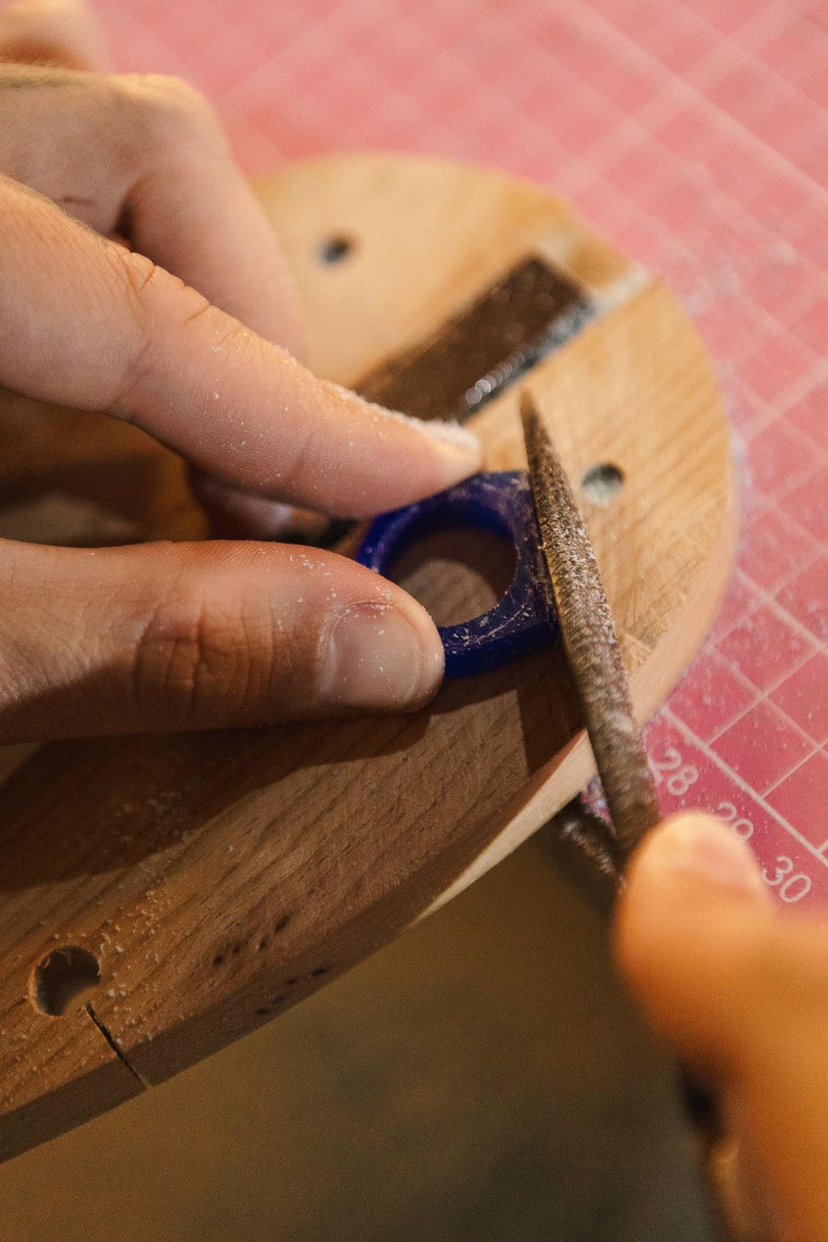 Wax ring patterns injected from a mould